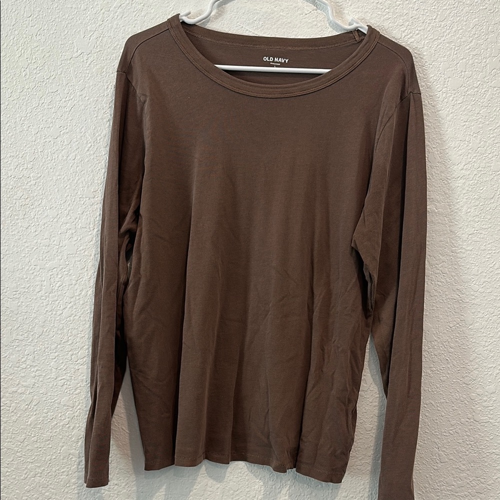 Old Navy Chocolate Long Sleeve Top